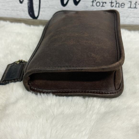 Vintage Coach Chunky Case 7165? Leather Utility Bag Wallet Cosmetic Pouch - Picture 8 of 13